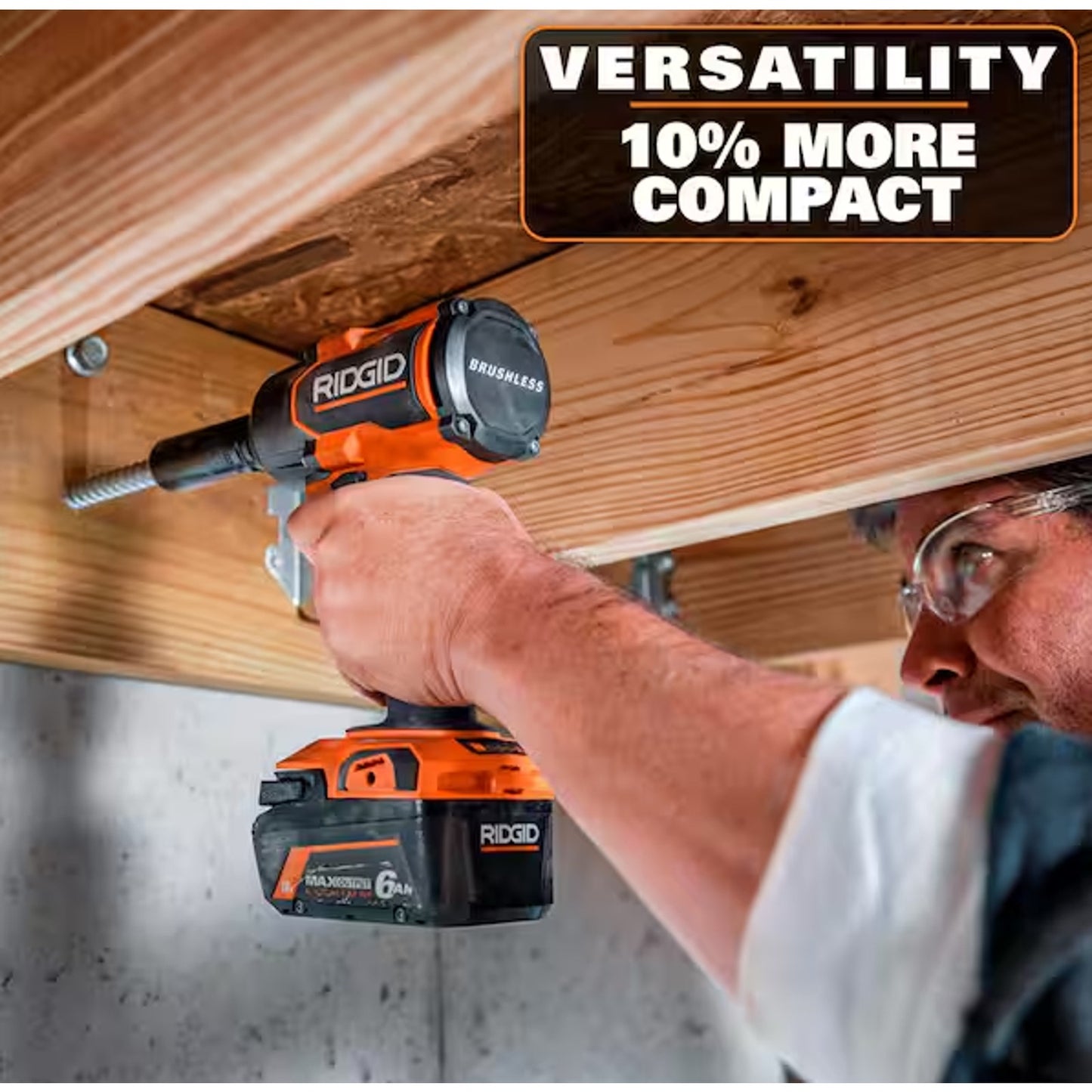 RIDGID R86012B 18V Brushless Cordless 4-Mode 1/2 in. Mid-Torque Impact Wrench