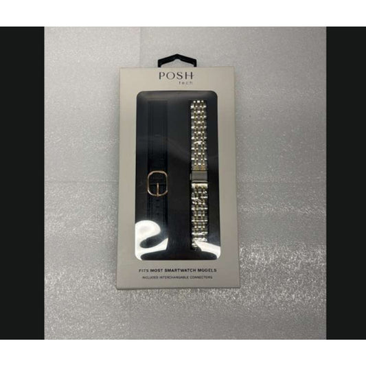 Posh Tech 2pk Smart Watch Band Set, Universal Fit for Apple Watch,