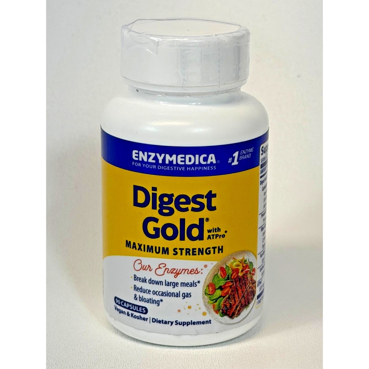 Enzymedica Digest Gold Maximum Strength 90 Capsules Lot of 3 Exp 07/2027 ATPro