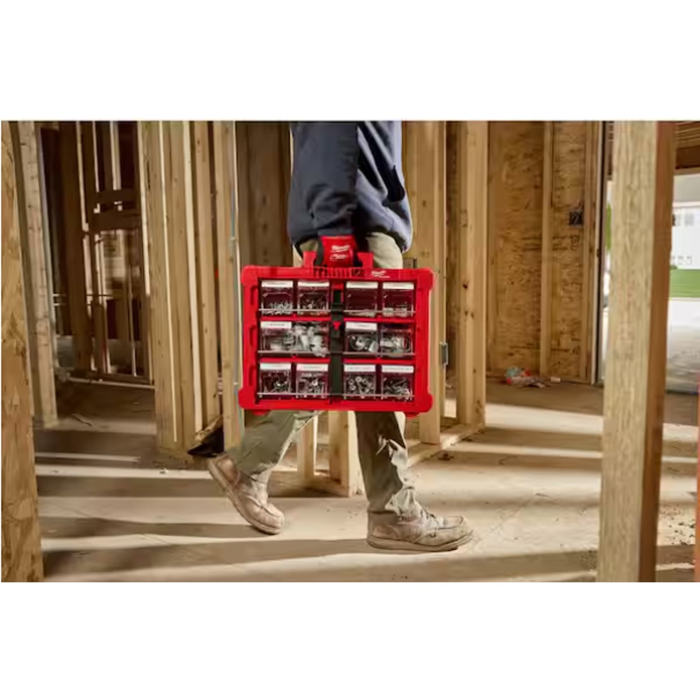 Milwaukee 48-22-8433 PACKOUT Tilt Bin Organizer w/ 10 Quick-Access Bins