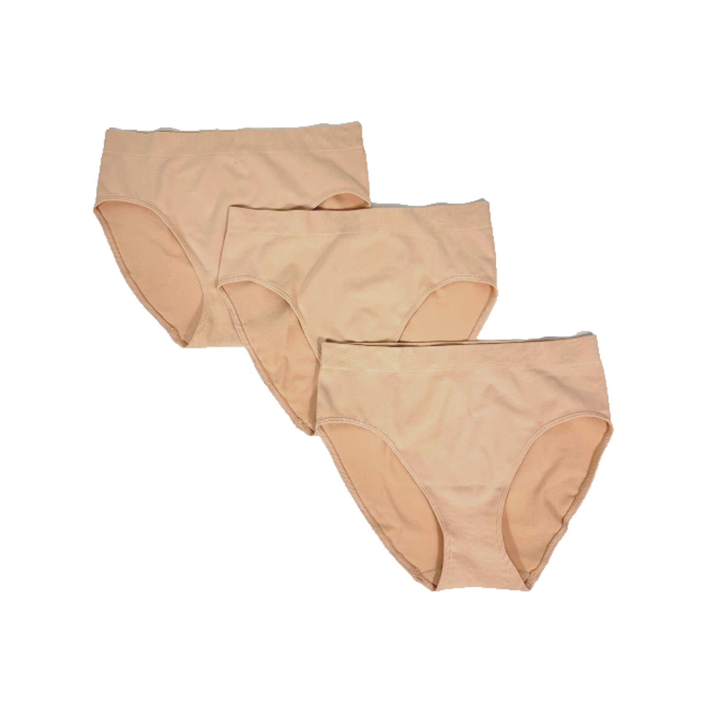 32 Degrees Women S 3-Pack Seamless Stretch Comfort Briefs - Tan - X-Small