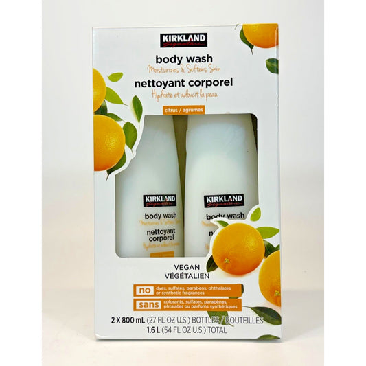 Kirkland Signature Liquid Body Wash, Natural Citrus, 27 fl oz, 2 Pack
