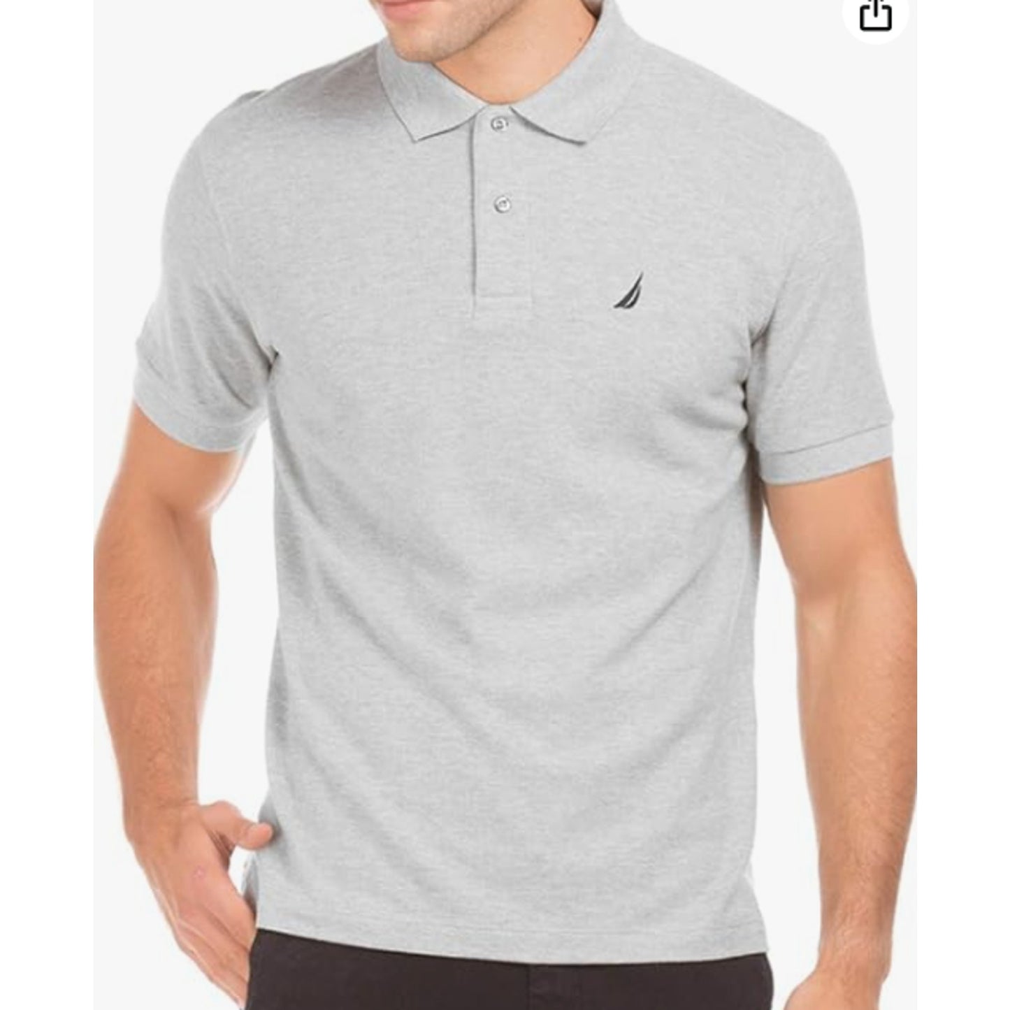 Nautica Men's Short Sleeve Solid Cotton Pique Polo Shirt XL
