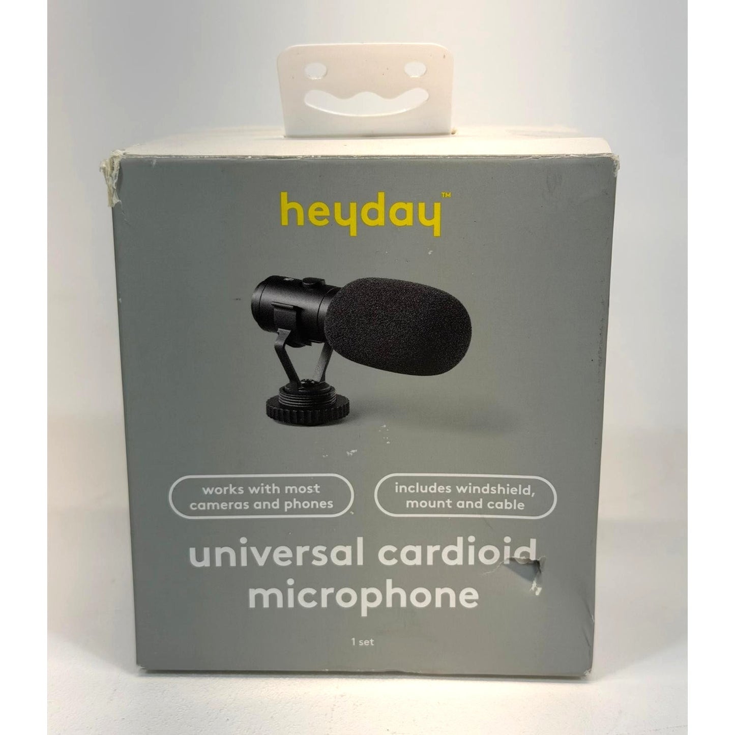 Heyday Cardioid Microphone Lavalier Condenser Black 3.5mm Jack Omnidirectional