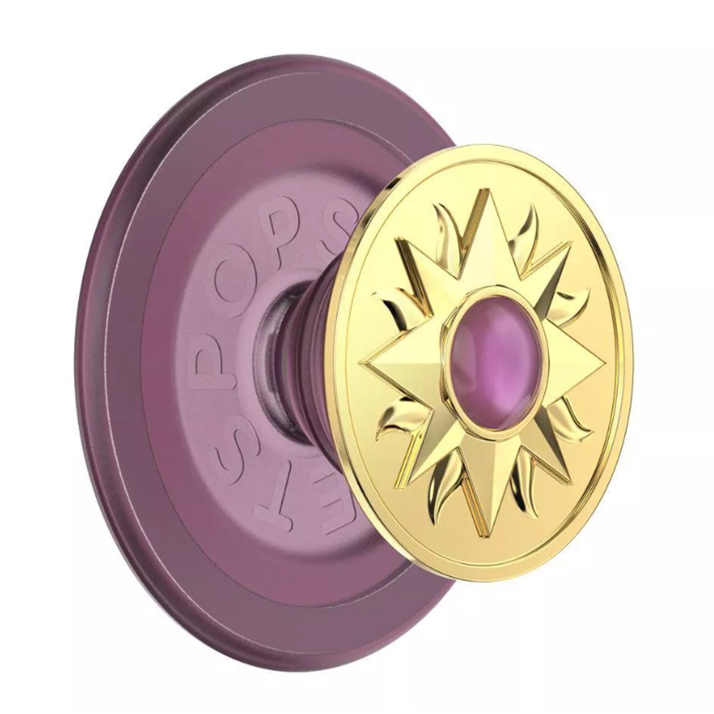 PopSockets Magnetic Phone Grip with MagSafe Magnetic Ring - Enamel Sun Jewel