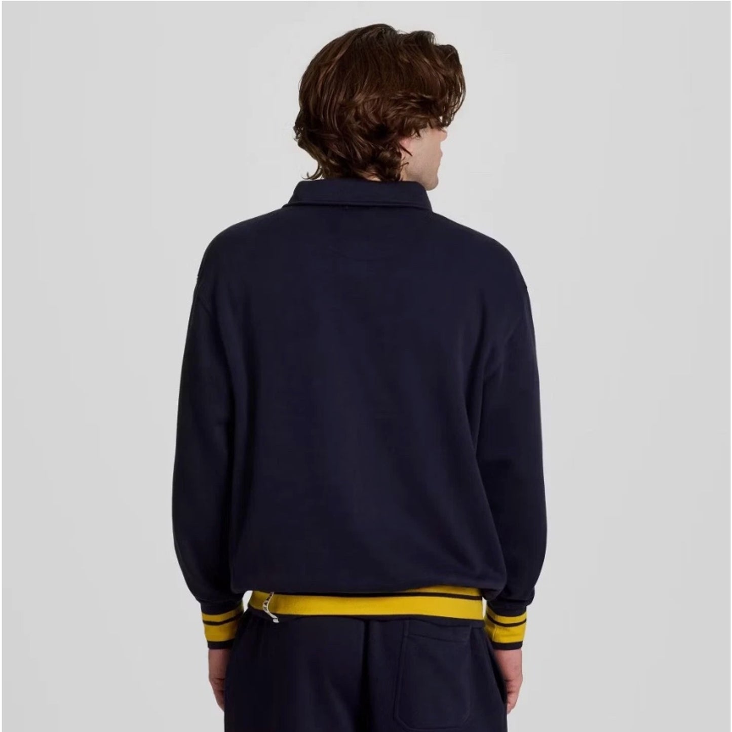 Champion Men's Physical Education Snap Mock Sweatshirt - Navy Small