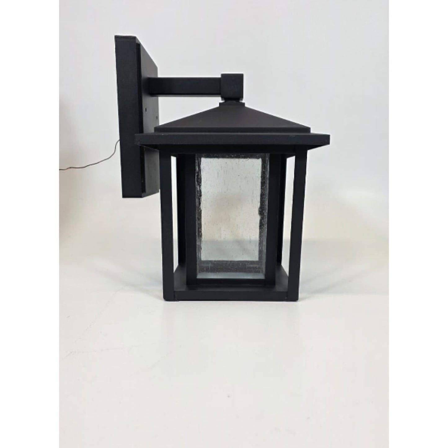 Mauvo Canyon 11” Black Dusk to Dawn Small LED Outdoor Wall Light Fixture Sconce