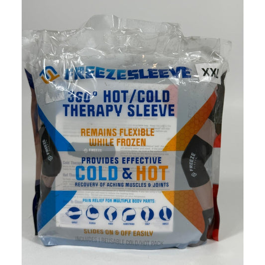 Freezesleeve Therapy Sleeve-Reusable, Flexible Gel Hot/Cold Pack, 360 Coverage