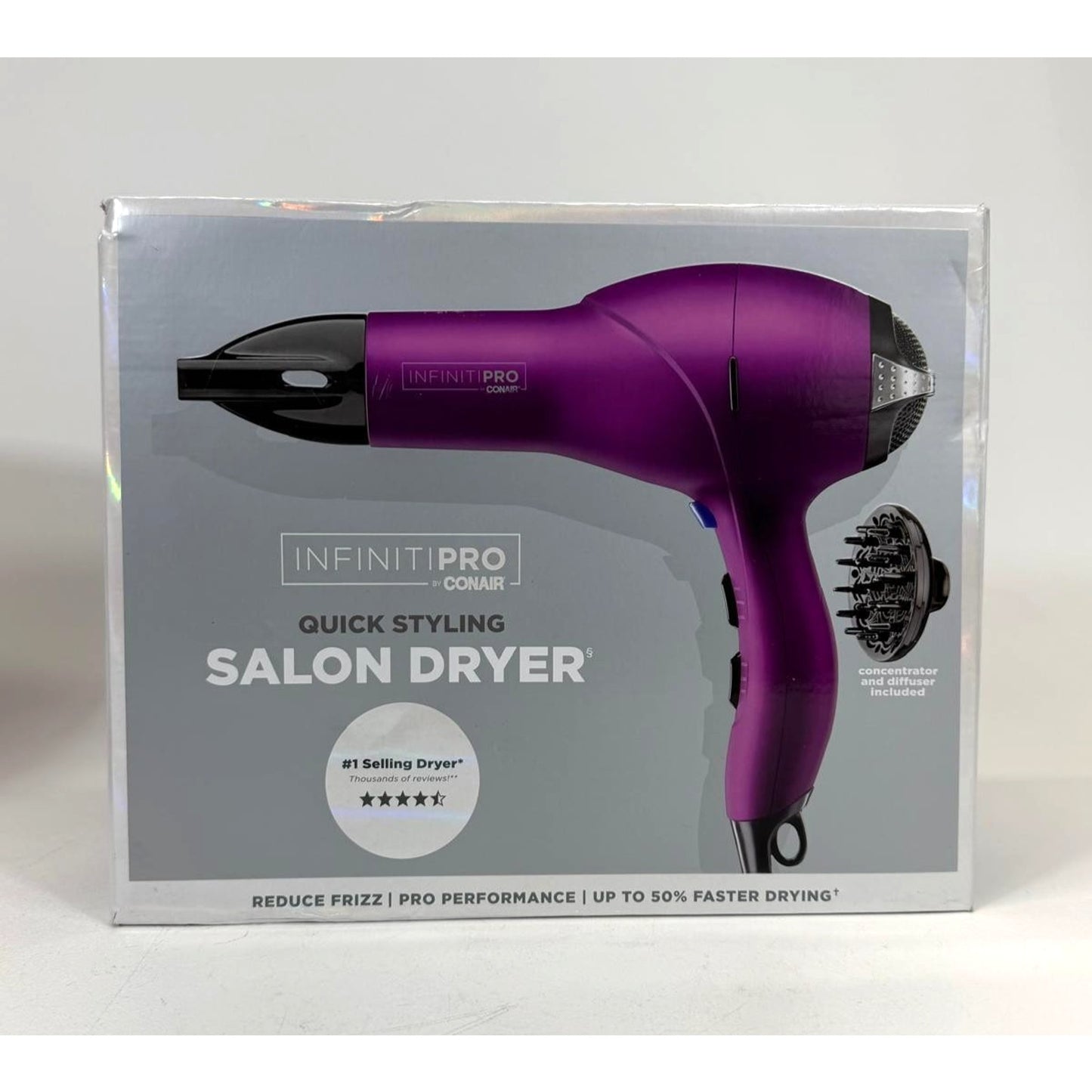 InfinitiPRO by Conair Quick Styling Salon Hair Dryer 3-Heat & 2-Speed Settings