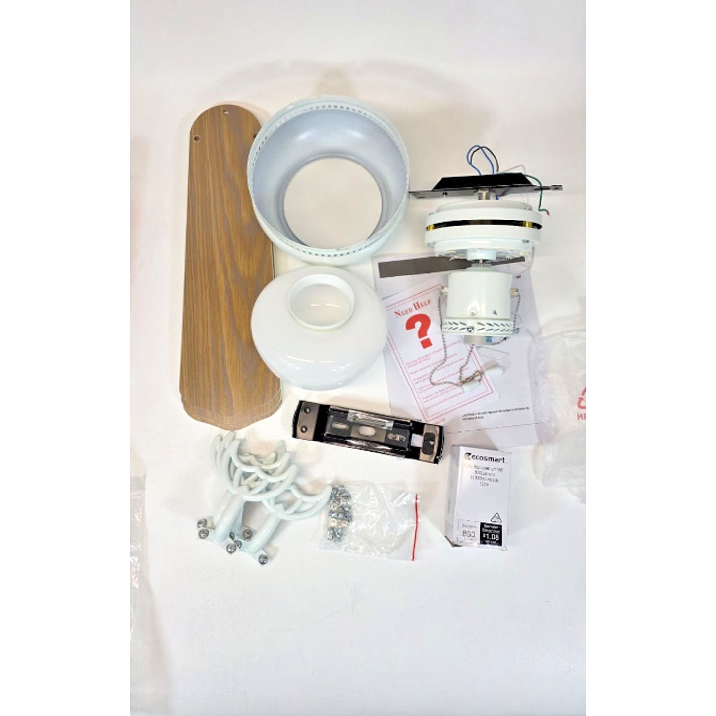 Littleton 42 in. LED Indoor White Ceiling Fan with Light Kit B148