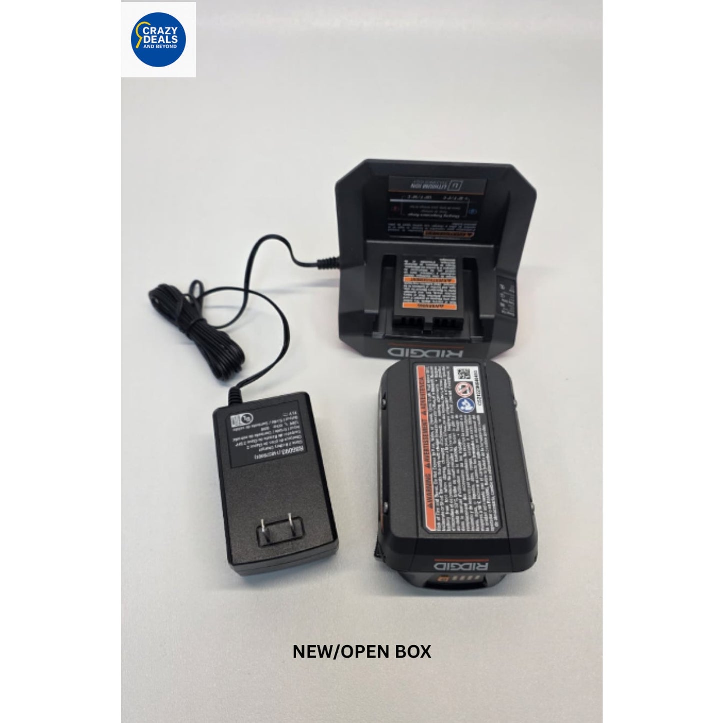 RIDGID 18V 2.0 Ah Lithium-Ion Battery + Charger Starter Kit AC9302