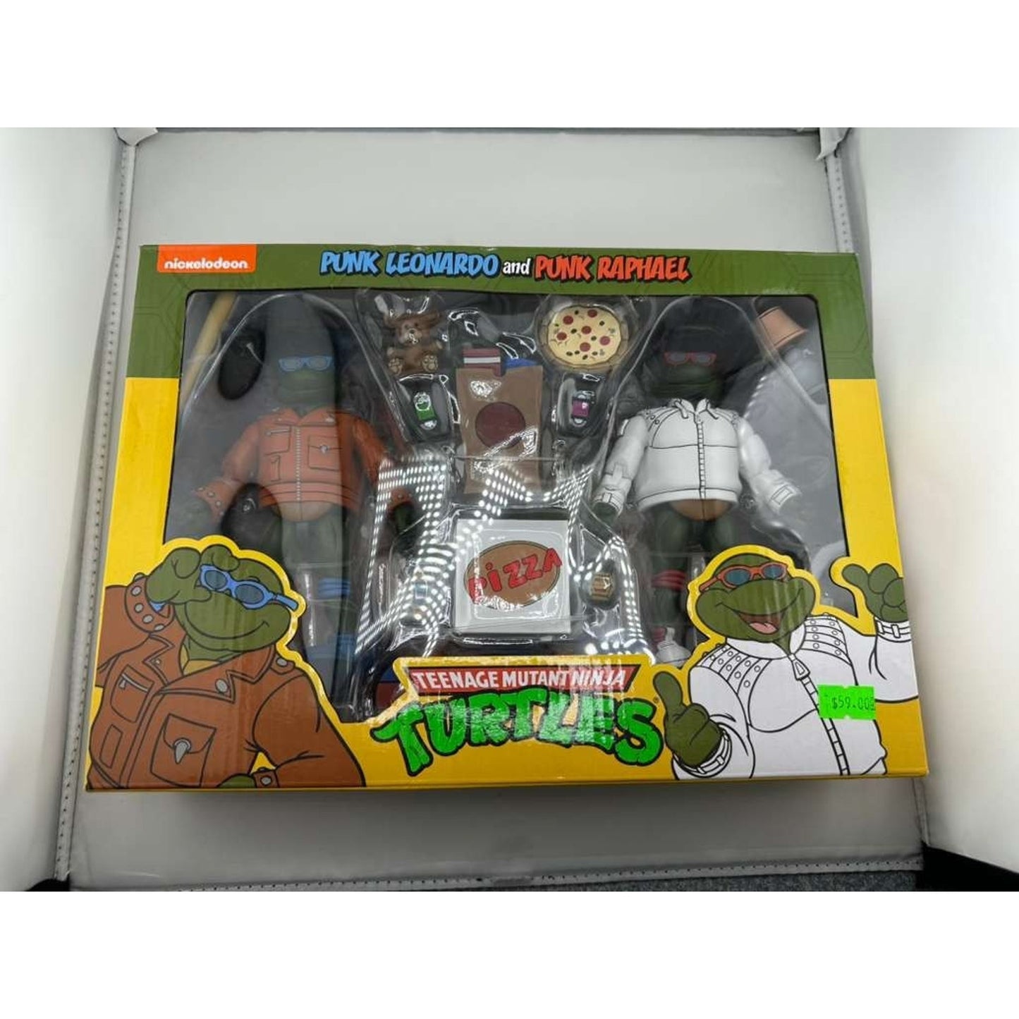 NECA TMNT Punk Leonardo & Punk Raphael 2-Pack Figures -NEW-