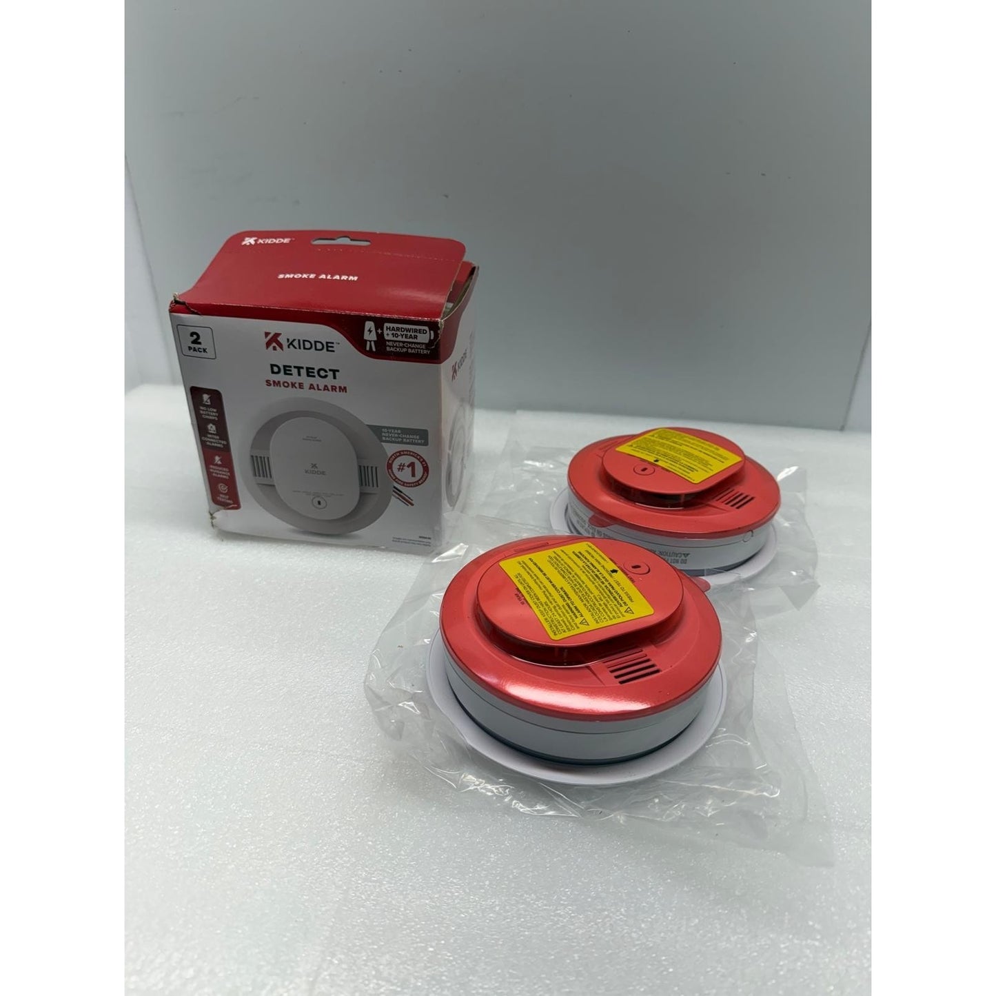 Kidde 20SAR Detect Smoke Alarm Hardwired 120V w/ AA Backup 2 Pack