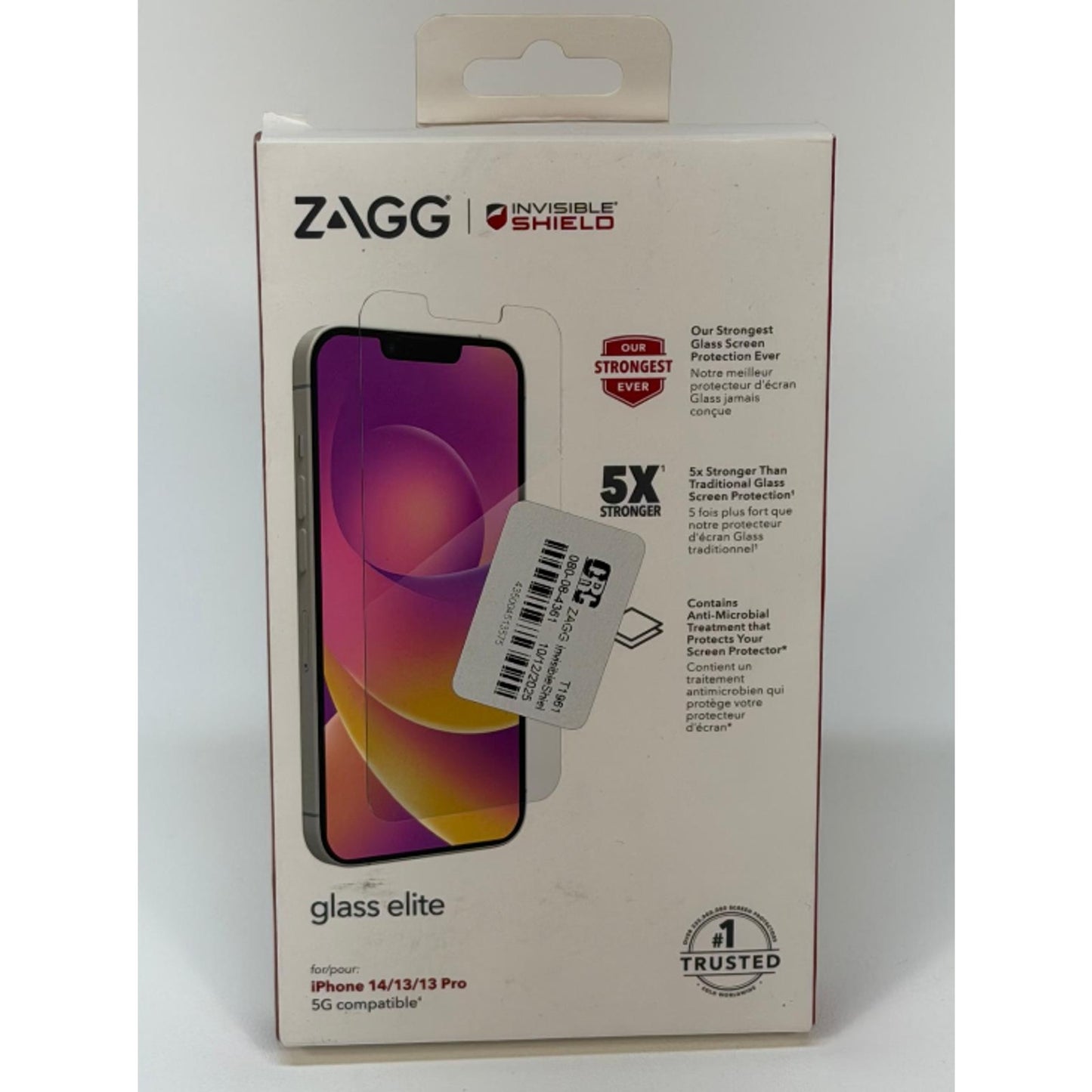 ZAGG InvisibleShield Glass Elite Screen Protector For iPhone 14/13/13 Pro