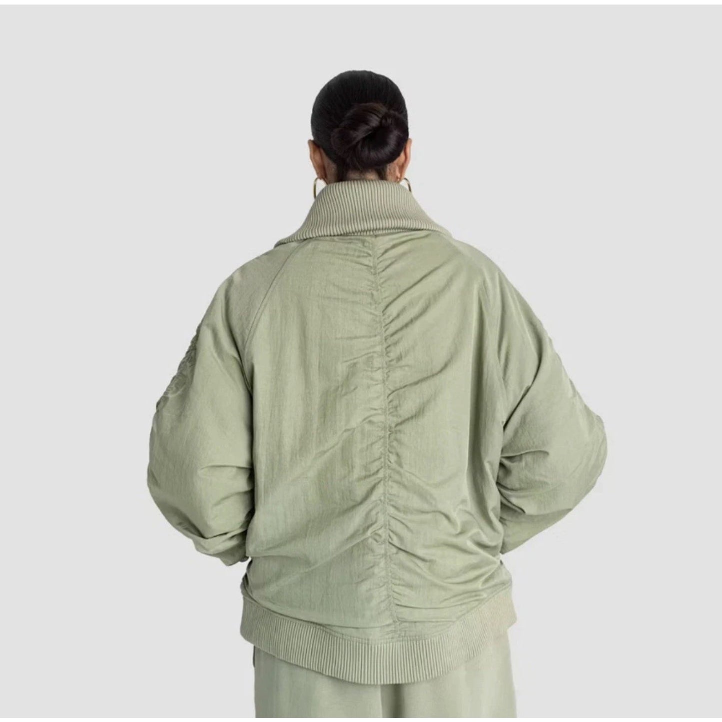 KBB by KAHLANA Women's 'The Shawl Collar Jacket' - Olive Green M