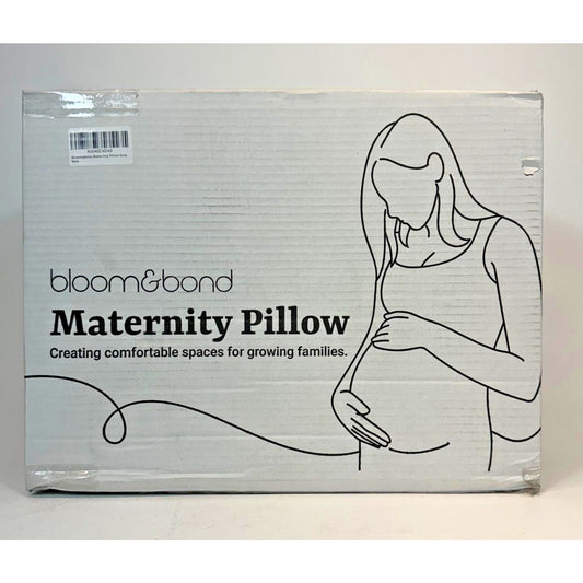 Bloom&Bond - Pregnancy Pillow, Maternity Pillow for Pregnant Women - Color Gray