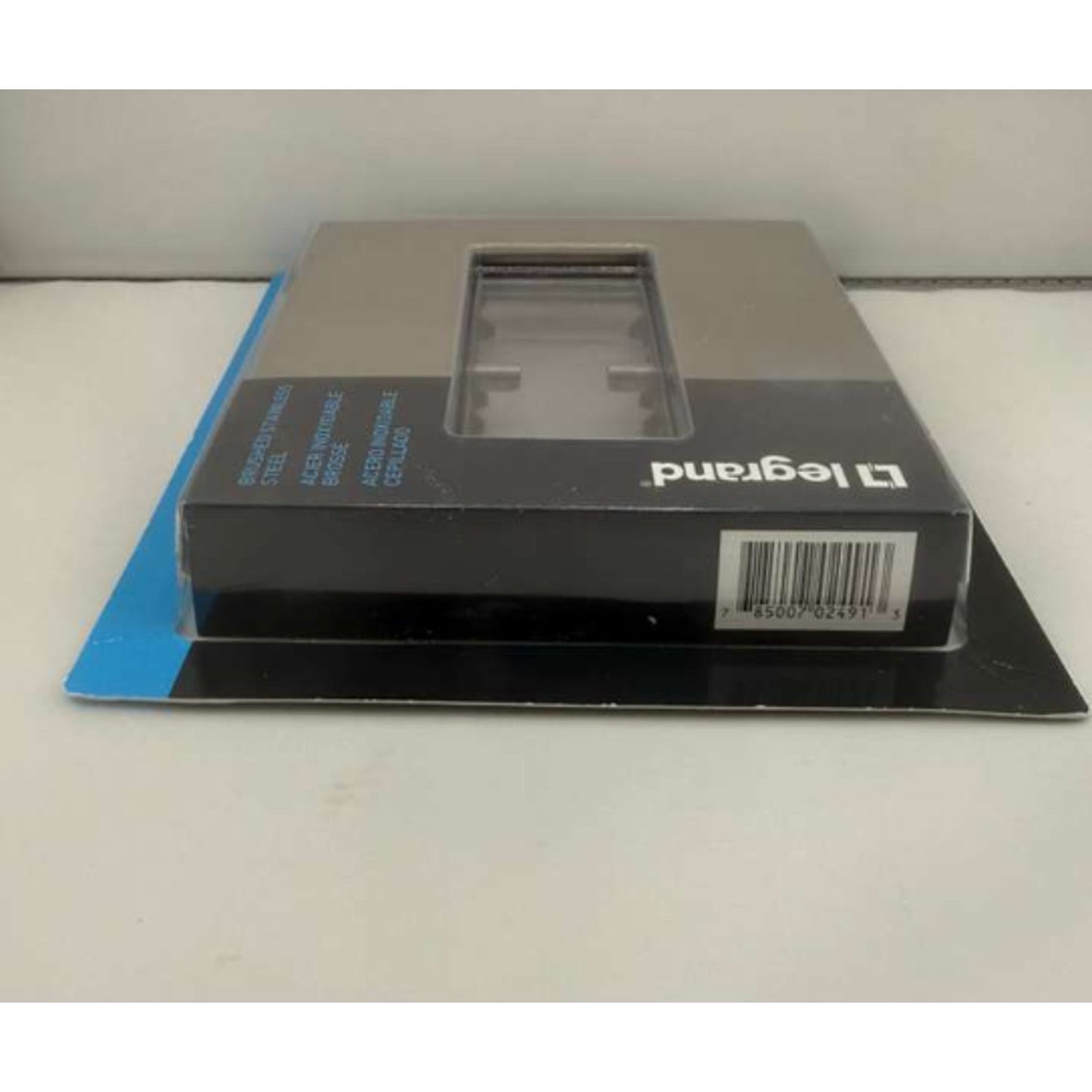 Legrand adorne® Brushed Stainless 2-Gang Screwless Wall Plate - # AWC2GBS4