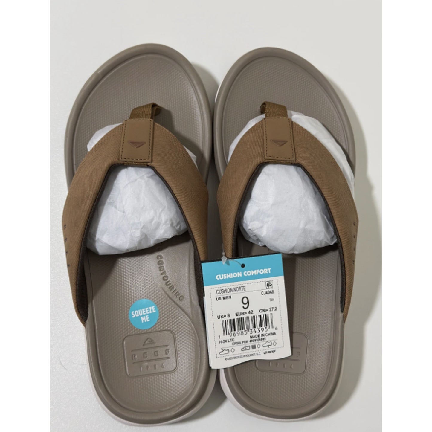 reef flip flops mens 9 CJ4048
