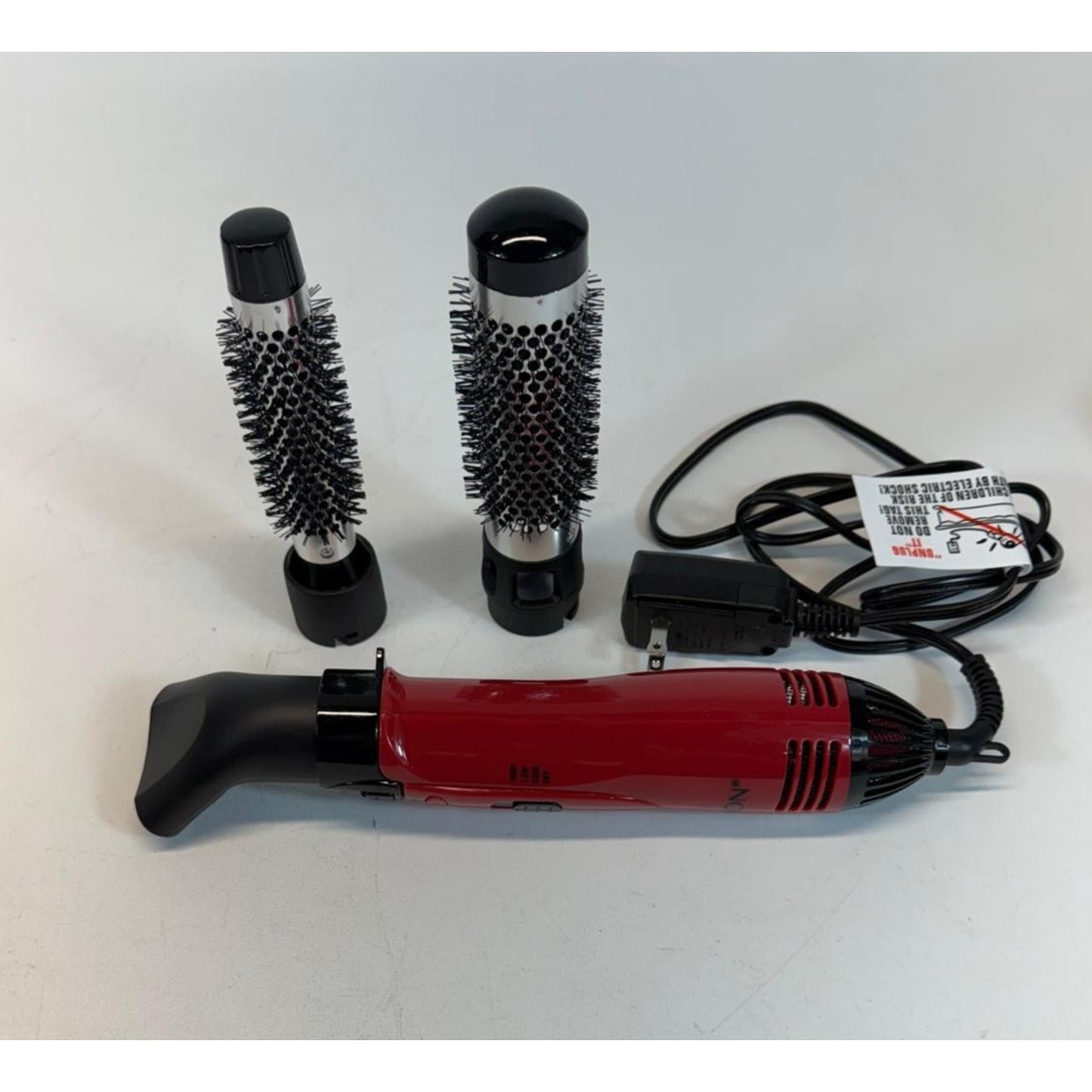 Revlon Style, Curl and Volumize Ionic 1 and 1-1/2 Hot Air Styling Kit Red 1200W