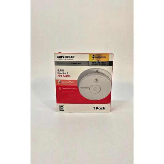 USI Hardwired and 1-Year Battery Backup Smoke Detector with Photoelectric Sensor