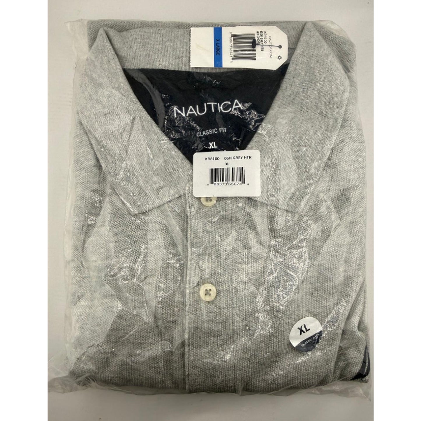 Nautica Men's Short Sleeve Solid Cotton Pique Polo Shirt XL