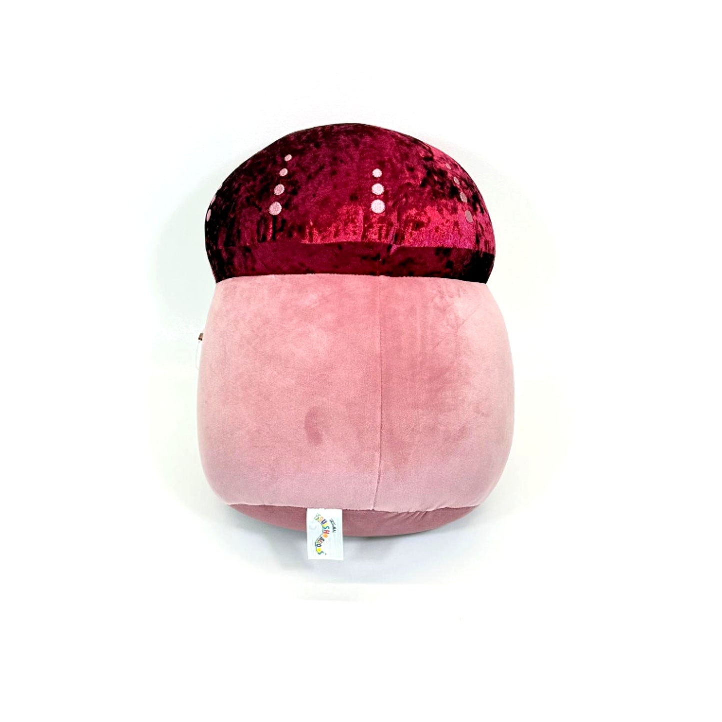Squishmallow 12 Hammie Mushroom Soft Burgundy Velvet Fungi Plush
