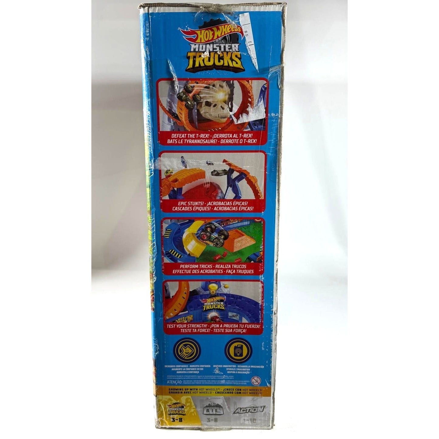 Hot Wheels Monster Trucks T-REX Volcano Arena Playset NIB 2021