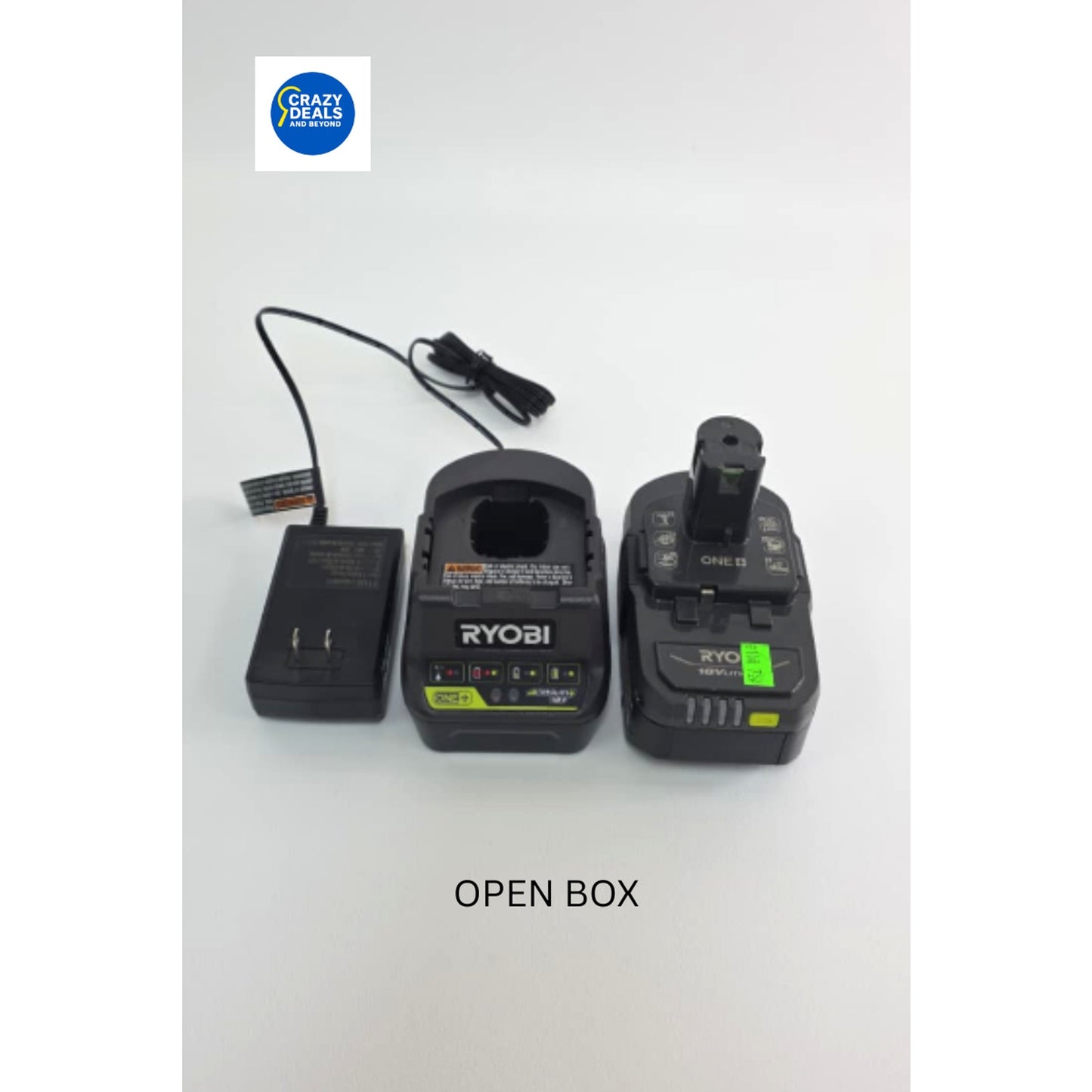 Ryobi ONE+ 18V Lithium-Ion 4.0 Ah Battery And ONE+ P118B Charger