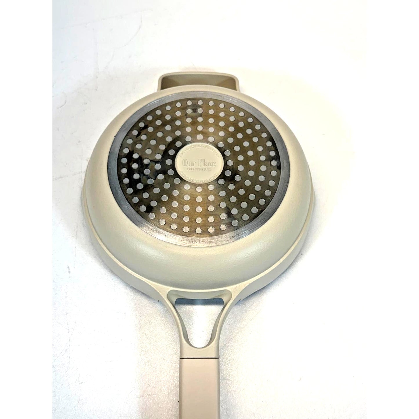 Our Place Aluminum Ceramic Nonstick 1.2L Cookware Cooking Pan Set Cream 3pc