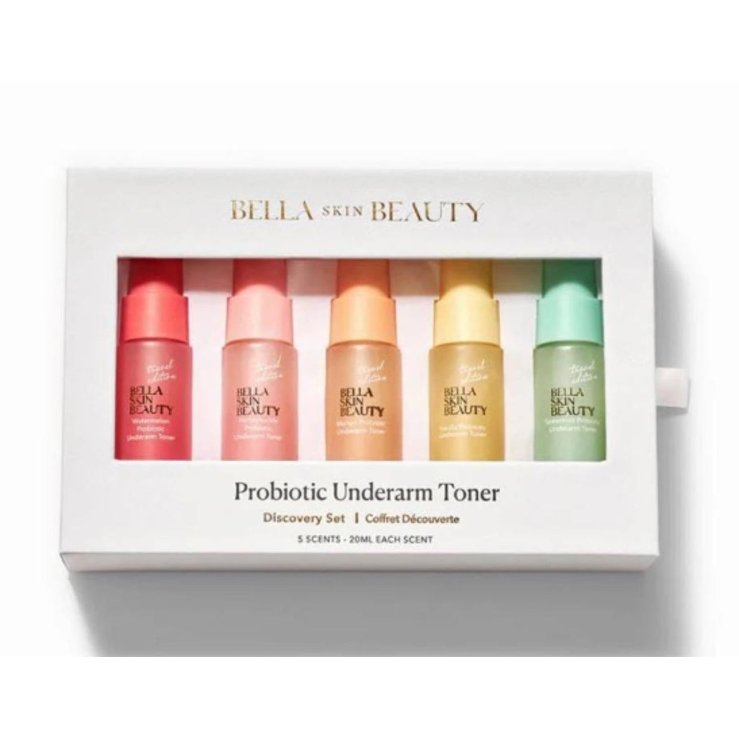 Bella Skin Beauty Underarm Toner Discovery Set 5 scents (5 x 20 ml)