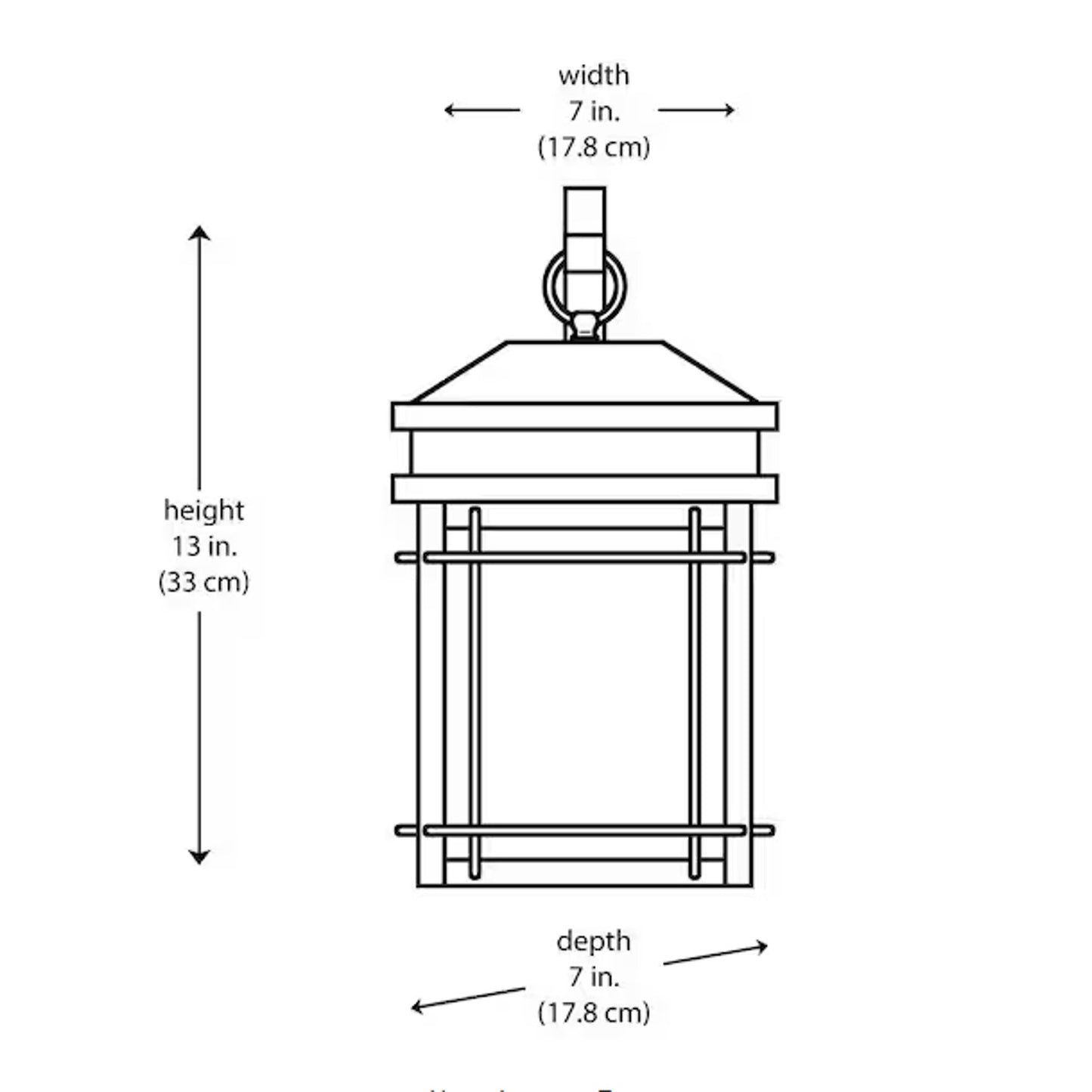 Broward 13 in. 1-Light Black Outdoor Hardwired Wall Lantern Sconce Light Fixture