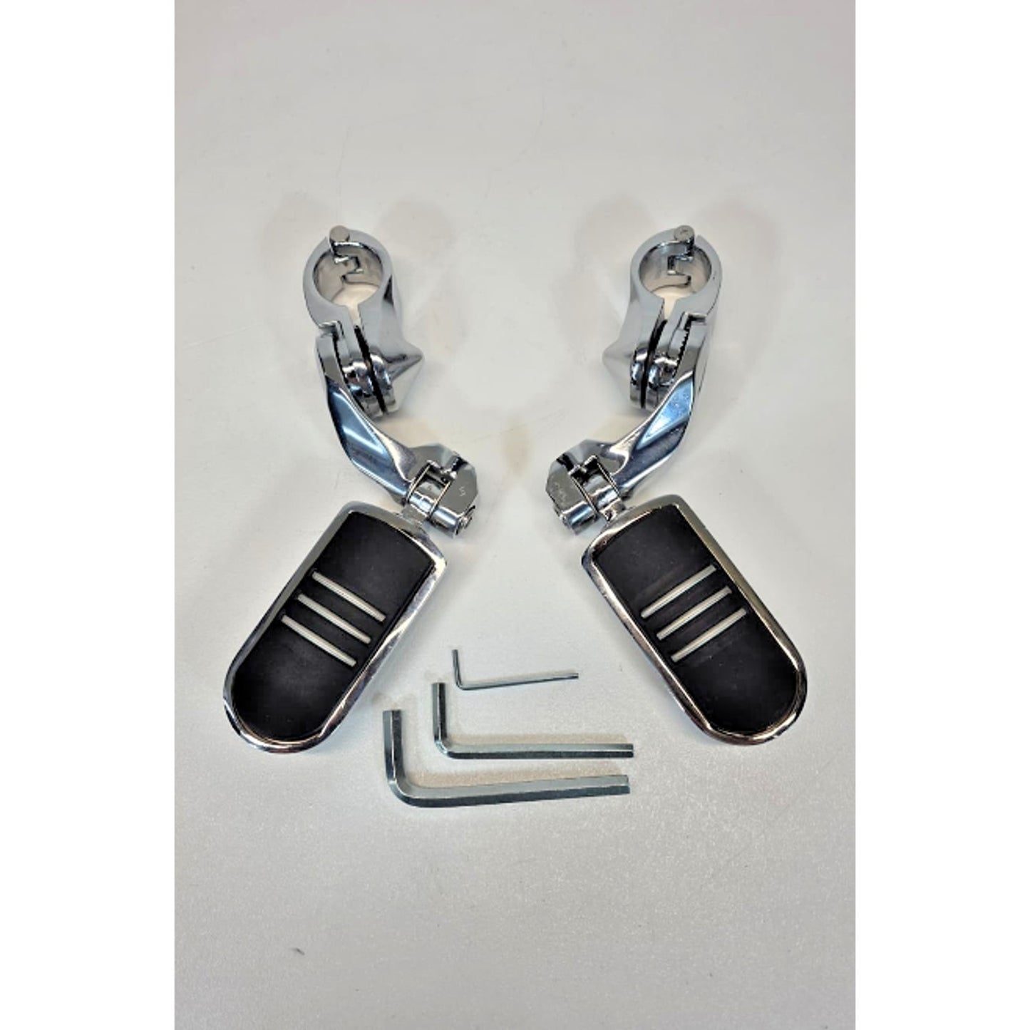 Motorcycle Highway Pegs Crash Bar Adjustable Foot Peg Compatible with Softail...
