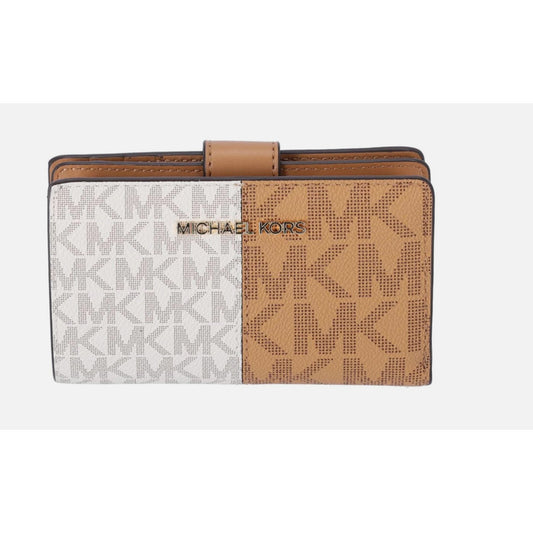 Michael Kors Jet Set Medium Two-Tone Logo Wallet