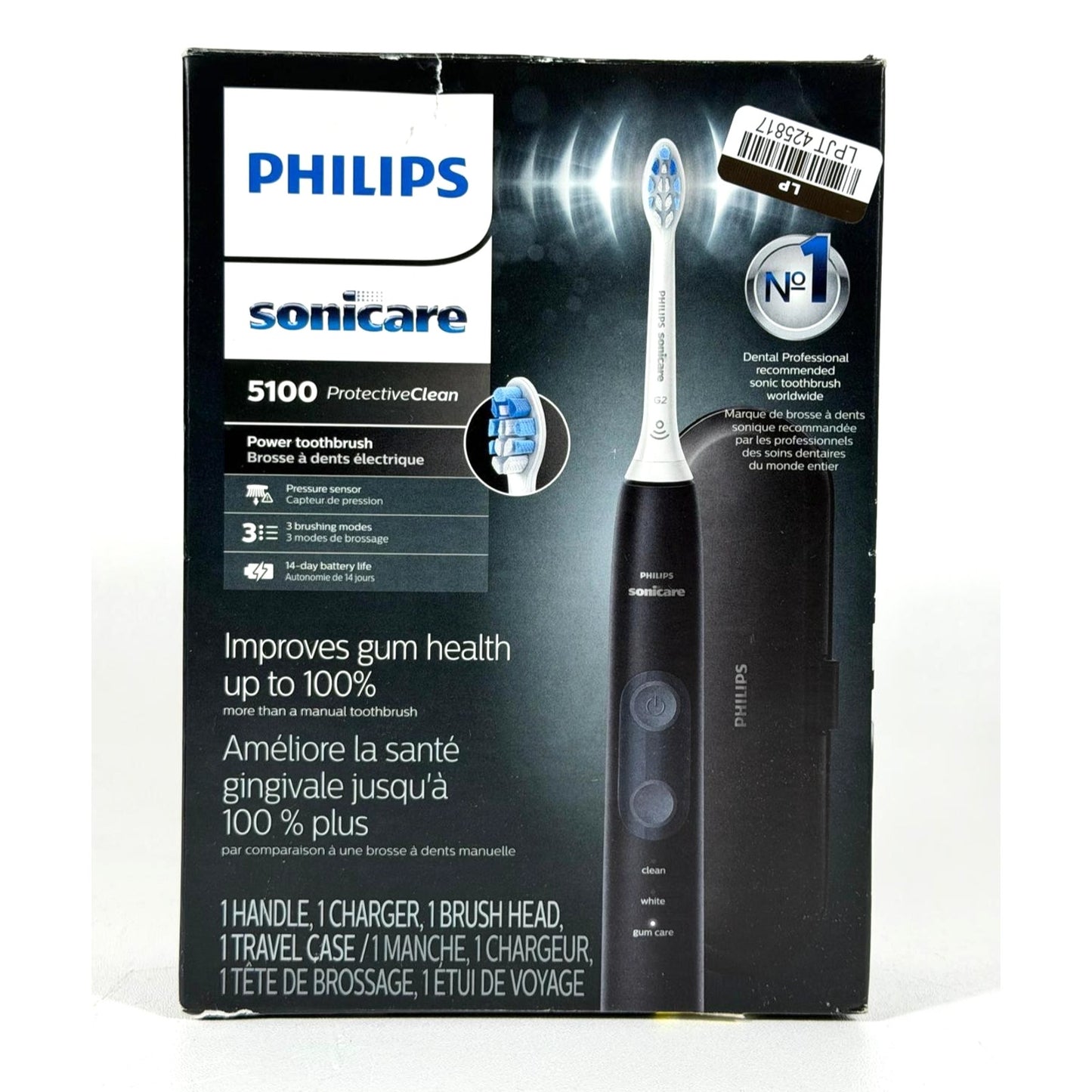 Philips Sonicare ProtectiveClean 5100 Gum Health Electric Toothbrush Black