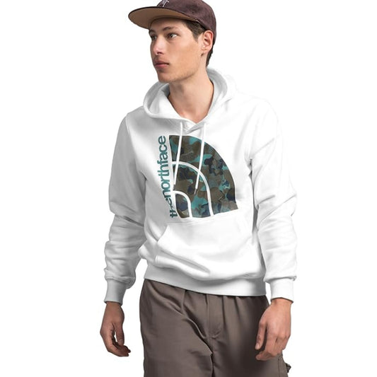 The North Face Jumbo Half Dome Hoodie White/New Taupe Green Camp Extra Large