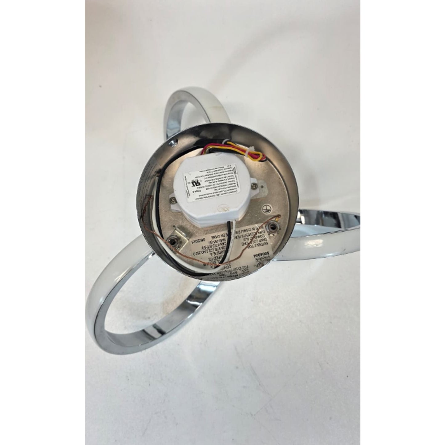 Artika Swirl 13 in. 1-Light Modern Chrome Integrated LED Flush Mount Light