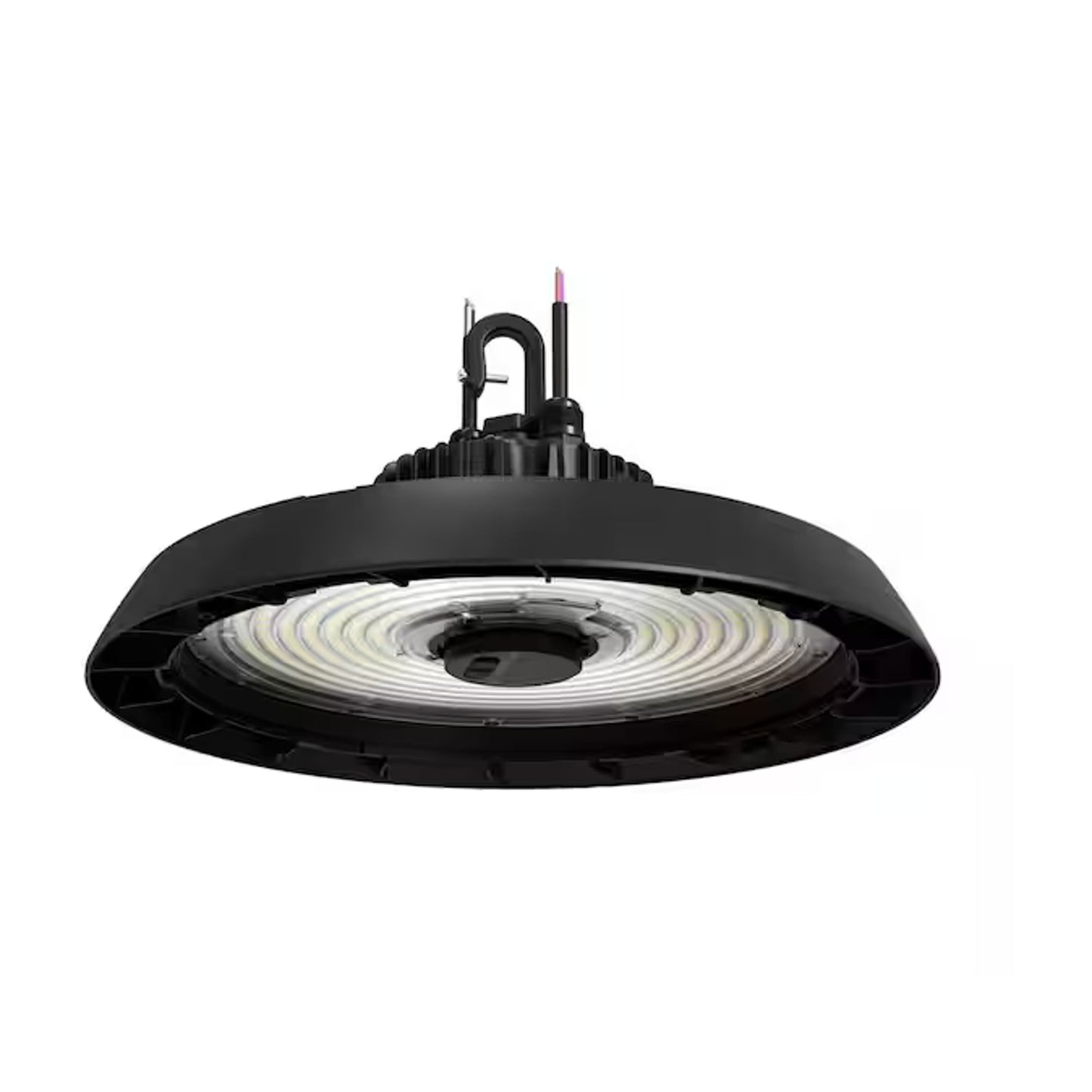 CE 14 in. LED Lumen Changing 400/600/750-Watt Equivalence Round High Bay Matte