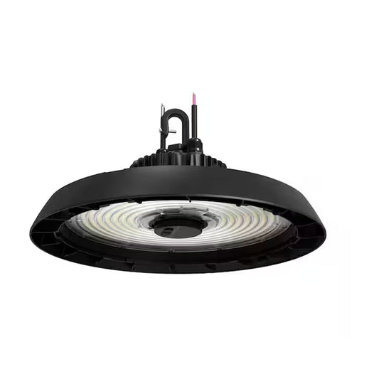 CE 14 in. LED Lumen Changing 400/600/750-Watt Equivalence Round High Bay Matte