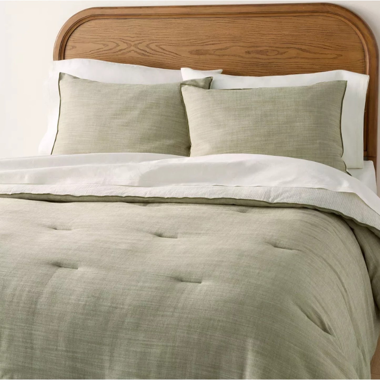 3pc King Reversible Comforter Set Green - Hearth & Hand with Magnolia