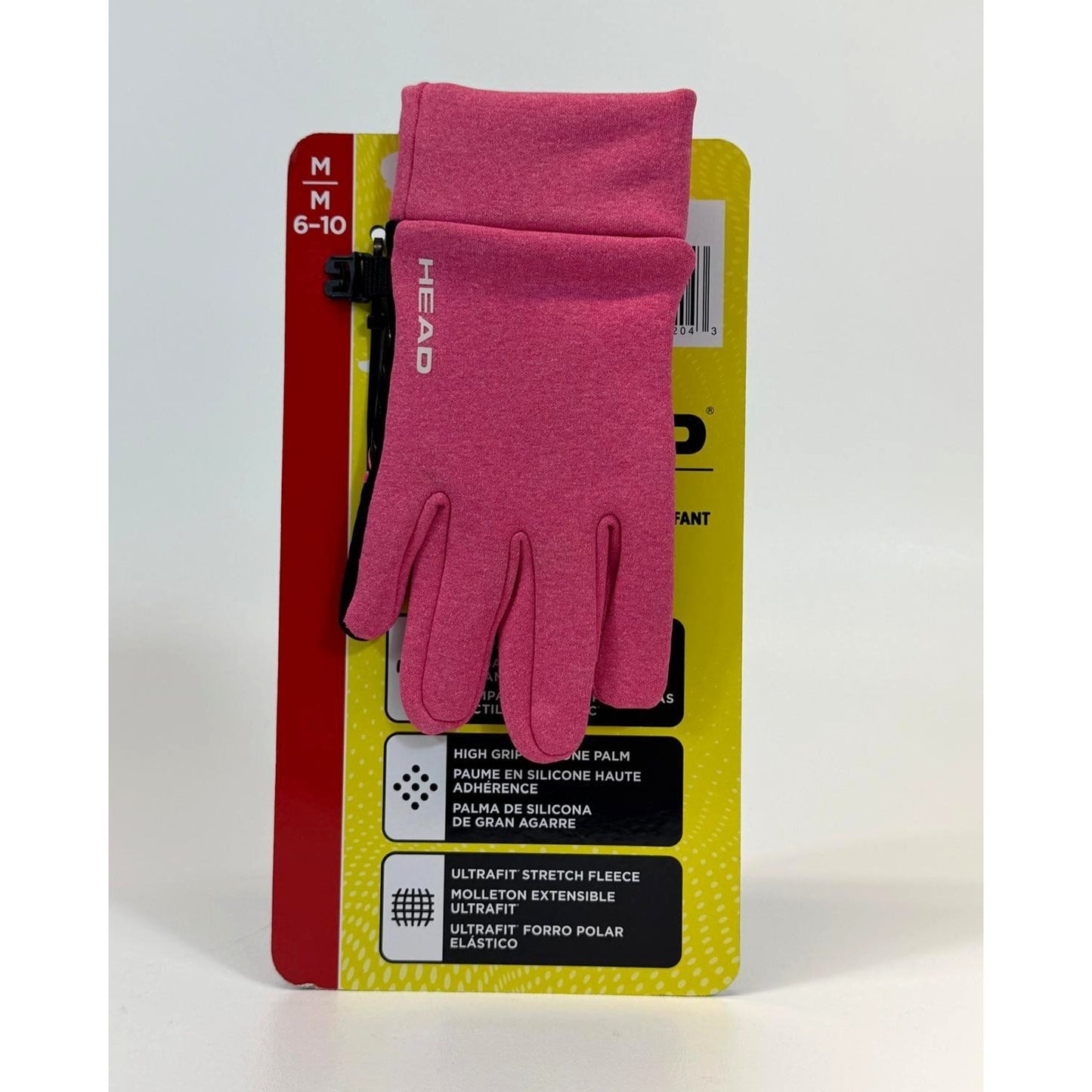 HEAD Kids’ Touchscreen Gloves - Pink -M (6-10)
