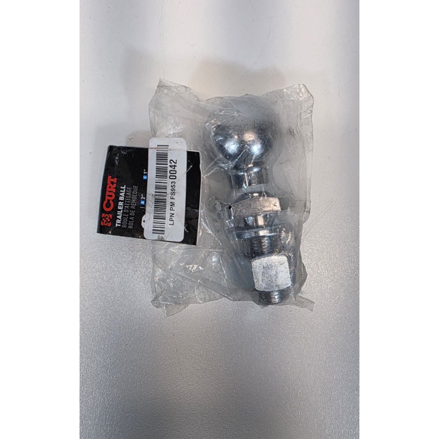 CURT 40004 2" Chrome 6,000 lbs Trailer Hitch Ball