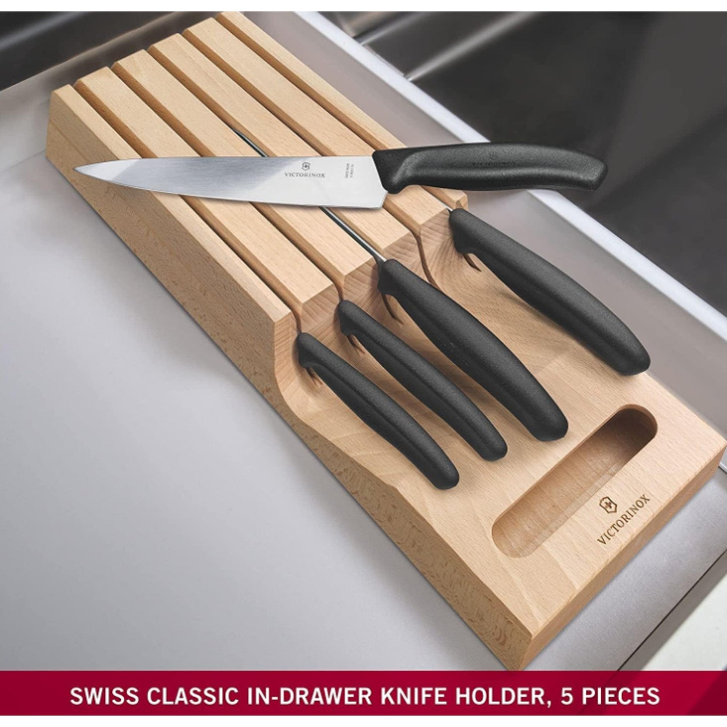 Victorinox Swiss Classic In Drawer 6 Piece Knife Holder 6pc - 6.7143.5