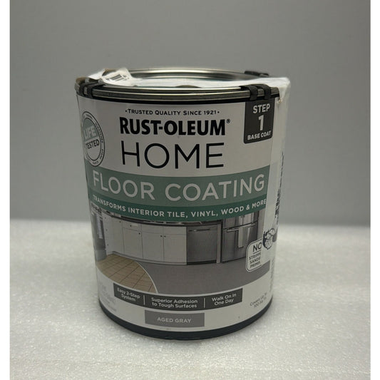 Rust-Oleum Floor Coating Base Coat Aged Gray Quart