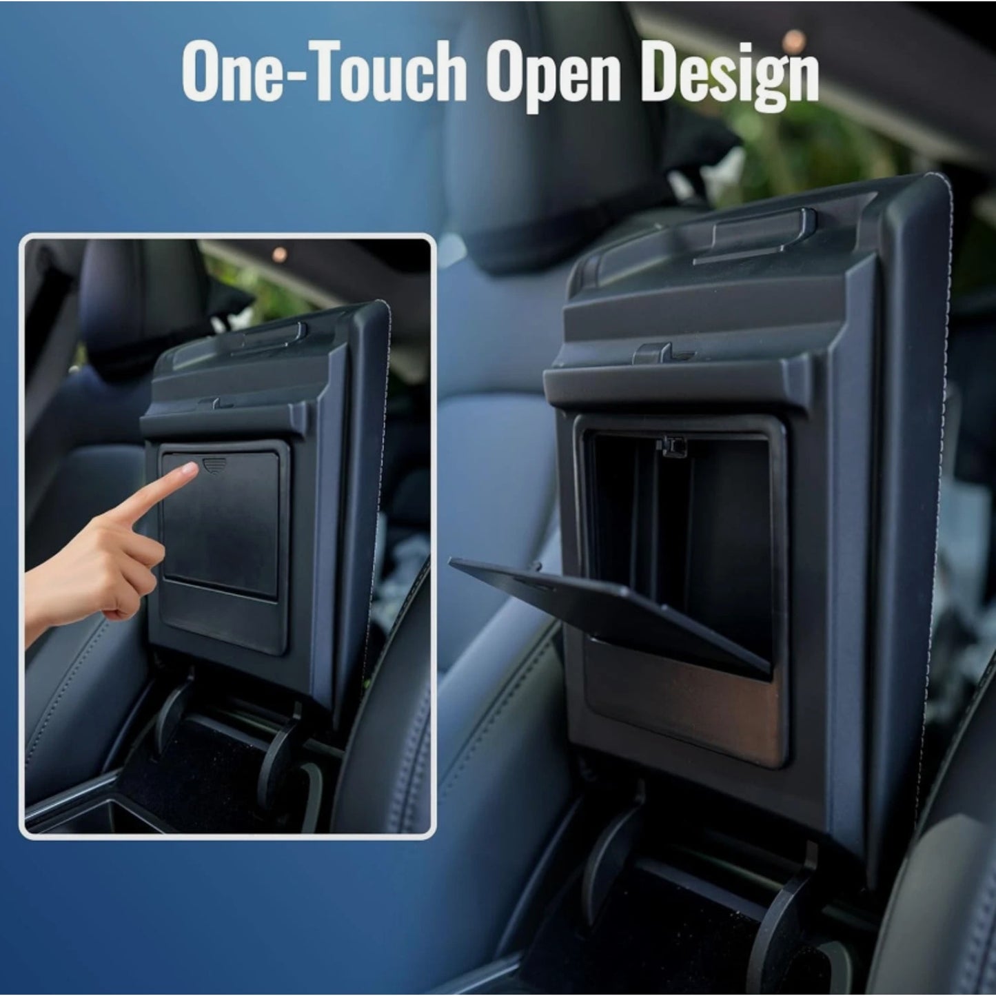 6PCS Center Console Organizer Tray for Tesla Model Y 2021-2024, Hidden Storage B