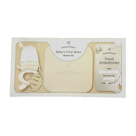 Moss & Fawn Baby First Bites Bundle - Silicone Frozen Milk Popsicle Kit Cream