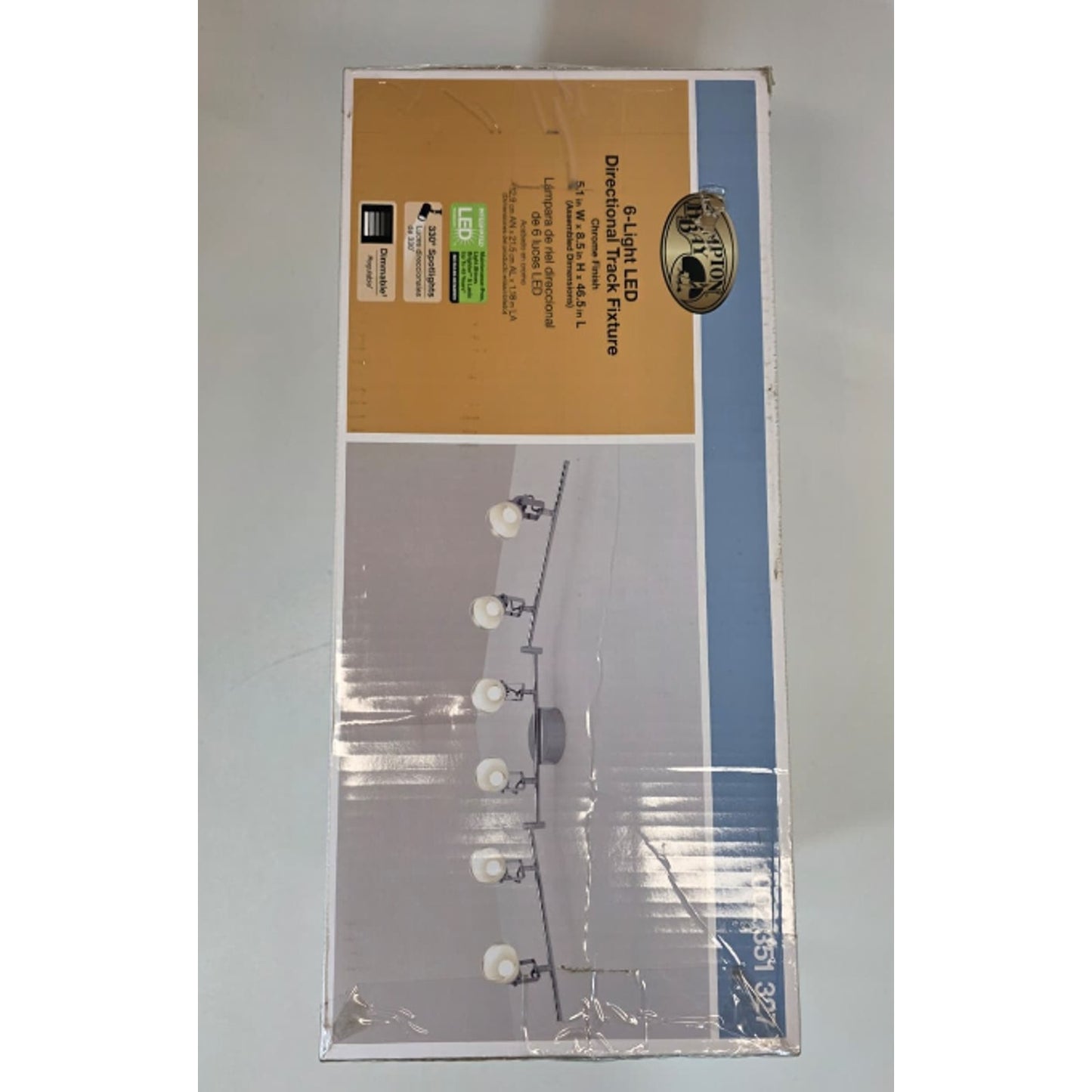 Hampton Bay 6-Light 4 ft. Chrome Integrated LED Track Lighting Kit