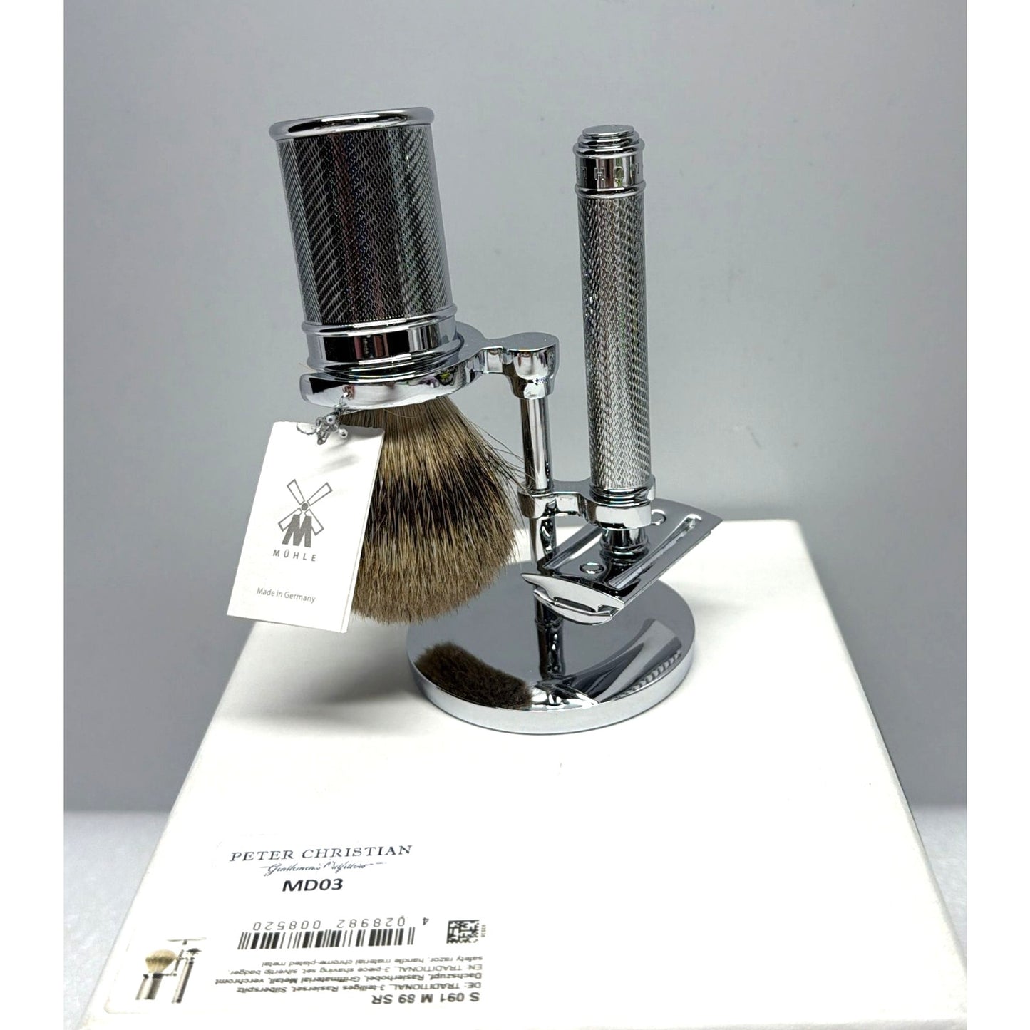 Muhle Traditional 3-piece Safety Razor Set, # S 091 M 89 SR