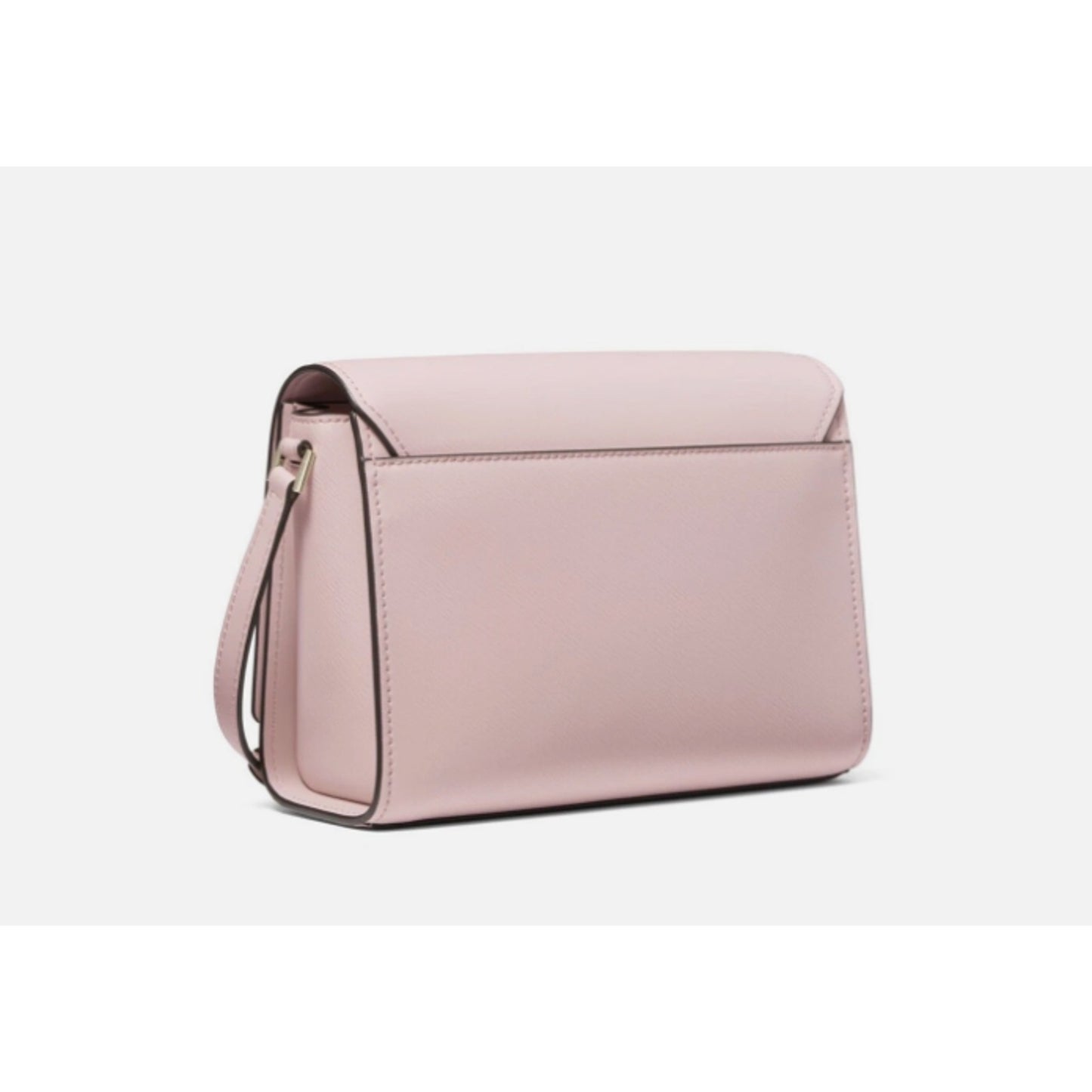Michael Kors Mimi Medium Leather Messenger Crossbody (Powder Blush)