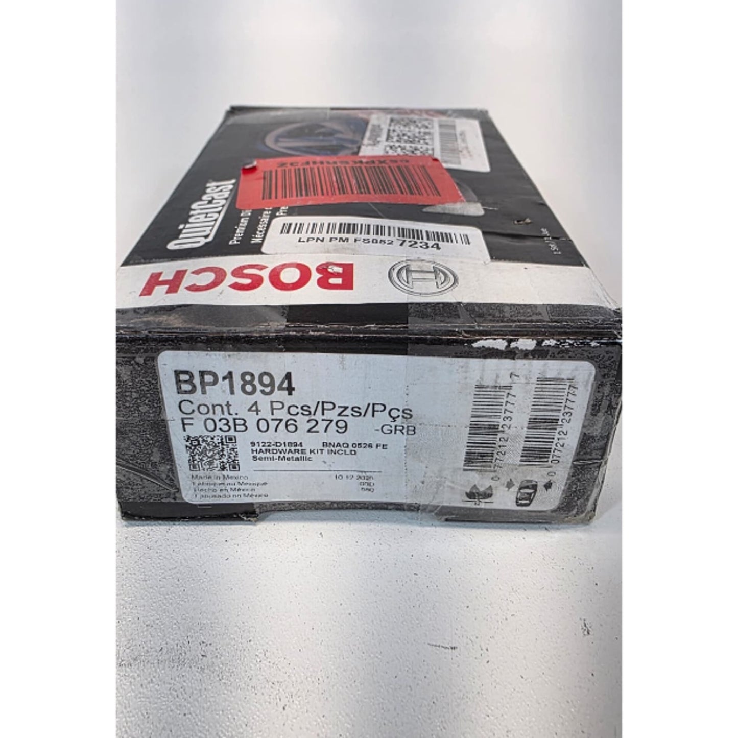 Disc Brake Pad Set-QuietCast Semi-Metallic Brake Pads with Hardware Bosch BP1894