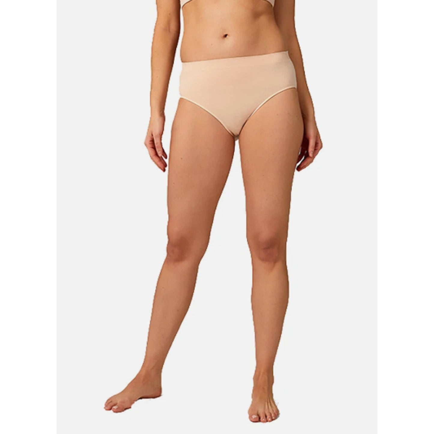 32 Degrees Women S 3-Pack Seamless Stretch Comfort Briefs - Tan - X-Small